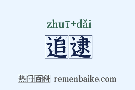 追逮是什么意思的图片